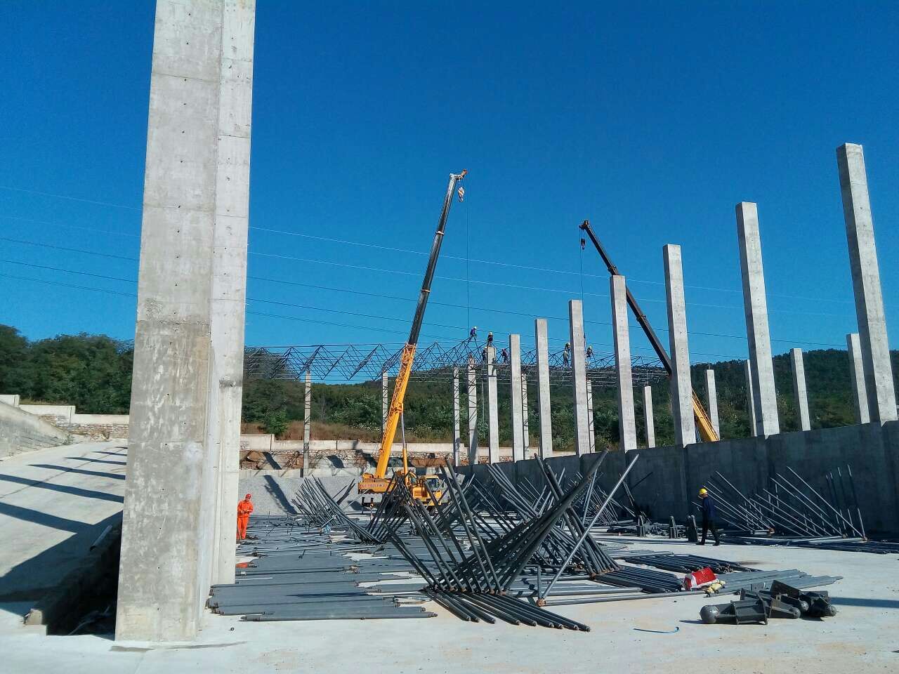 阳泉搅拌站网架